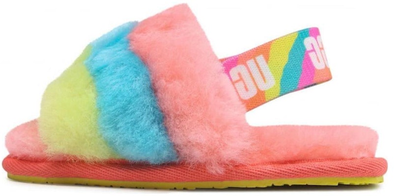 (TD) UGG Fluff Yeah Slide Peach Bliss Multi Warna Pelangi 1124931T-PBMT Buy (TD) UGG Fluff Yeah Slide Peach Bliss Multi Warna Pelangi 1124931T-PBMT
