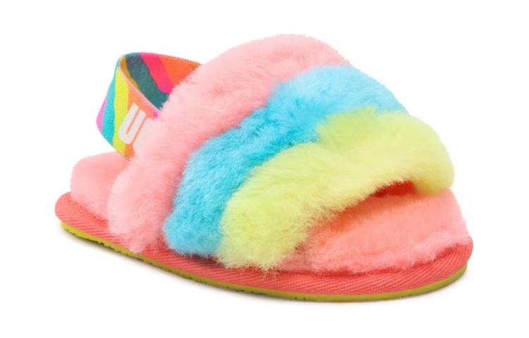 Lookbook (TD) UGG Fluff Yeah Slide Melocotón Bliss Multicolor 1124931T-PBMT
