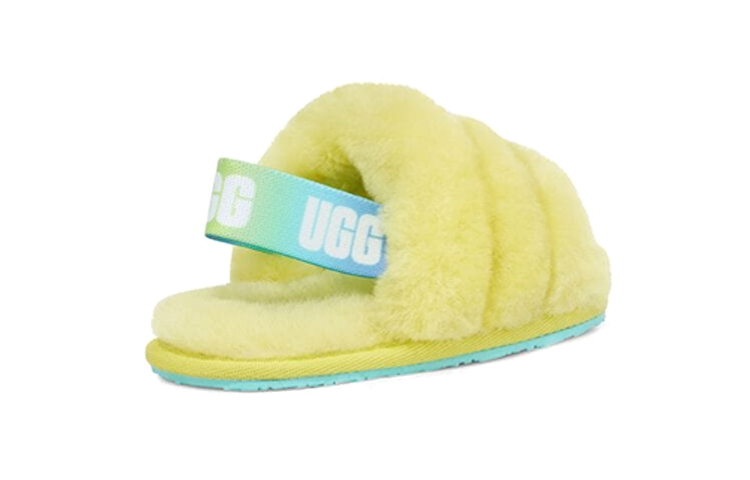 Purchase UGG Fluff Yete 簡約休閒 毛絨涼鞋 小童 黃色