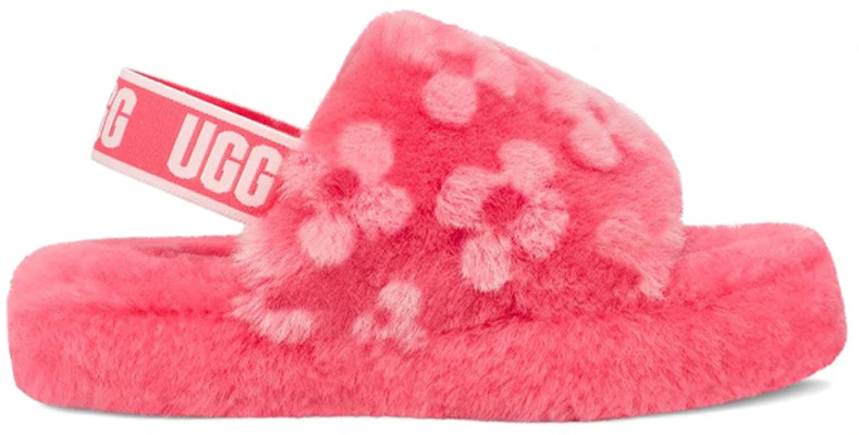 幼童UGG Fluff Yeah Poppy 可愛露趾鏤空平底涼鞋 草莓紅 Order 幼童UGG Fluff Yeah Poppy 可愛露趾鏤空平底涼鞋 草莓紅