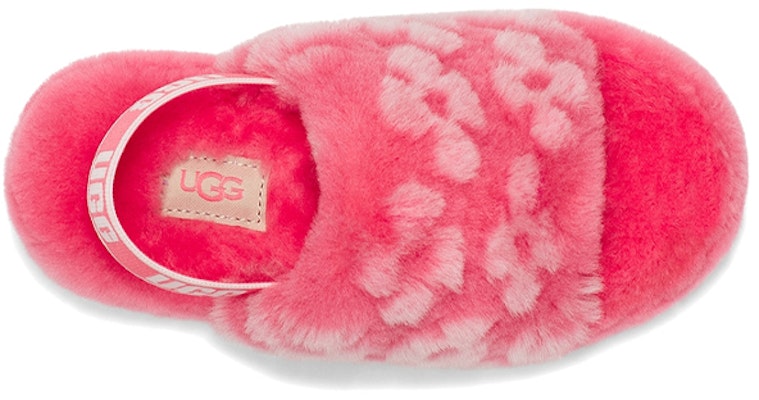 幼童UGG Fluff Yeah Poppy 可愛露趾鏤空平底涼鞋 草莓紅 Shop 幼童UGG Fluff Yeah Poppy 可愛露趾鏤空平底涼鞋 草莓紅