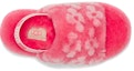 Shop 幼童UGG Fluff Yeah Poppy 可愛露趾鏤空平底涼鞋 草莓紅