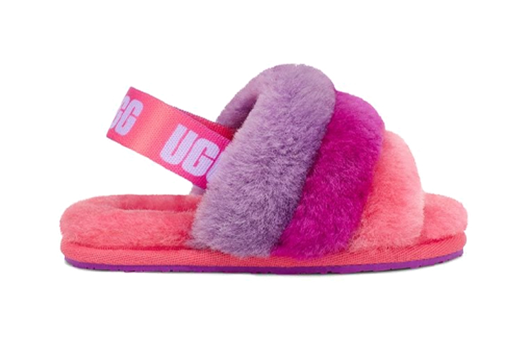 Order (Toddler) UGG Fluff Yeah Slide Purple Rainbow 1120073T-PPRB