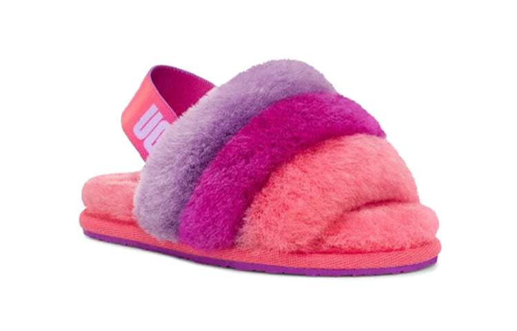 Lookbook (Toddler) UGG Fluff Yeah Slide Purple Rainbow 1120073T-PPRB