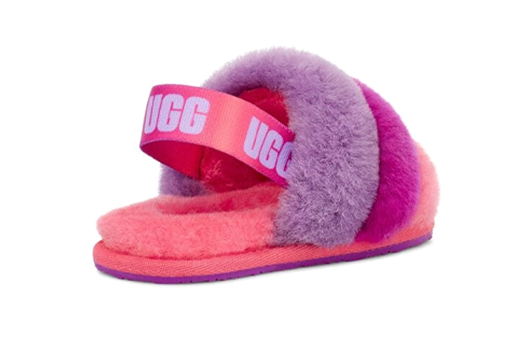 Purchase (Toddler) UGG Fluff Yeah Slide Purple Rainbow 1120073T-PPRB