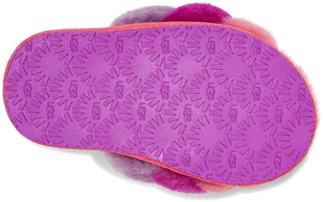 (TD) UGG Fluff Yeah 紫色彩虹毛绒拖鞋 1120073T-PPRB Details for (TD) UGG Fluff Yeah 紫色彩虹毛绒拖鞋 1120073T-PPRB