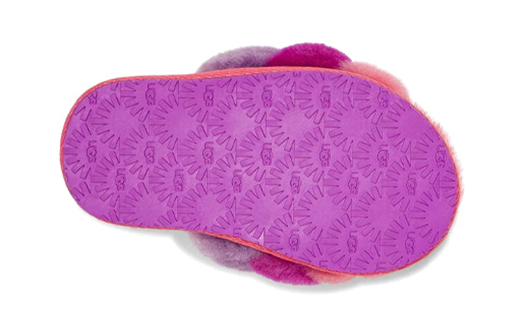 Details for (Toddler) UGG Fluff Yeah Slide Purple Rainbow 1120073T-PPRB