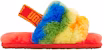 (TD) UGG Fluff Yeah Slide Jalur Pelangi 1119841T-RSTR