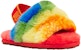 (TD) UGG Fluff Yeah Slide Jalur Pelangi 1119841T-RSTR