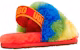 (TD) UGG Fluff Yeah Slide Jalur Pelangi 1119841T-RSTR