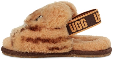 (Toddler) UGG Fluff Yeah Slide Tiger Stuffie 'Daisy Dark Earth' 1124940T-DDER (Toddler) UGG Fluff Yeah Slide Tiger Stuffie 'Daisy Dark Earth' 1124940T-DDER