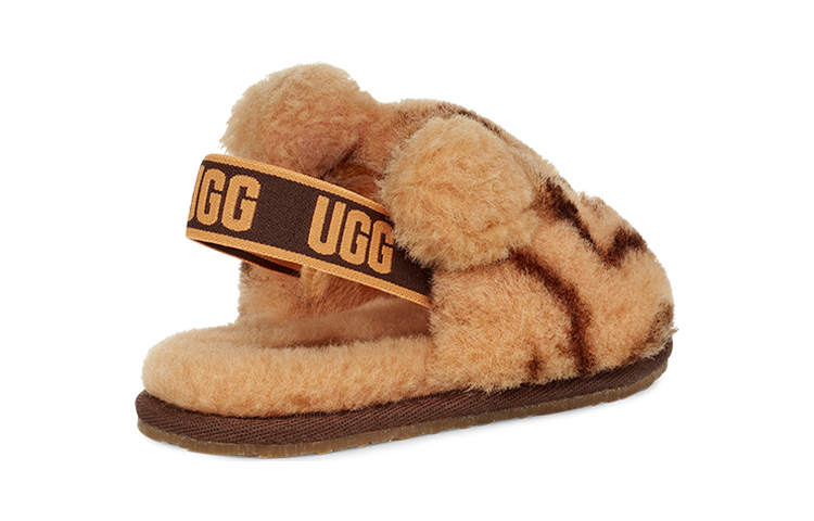 Shop (TD) UGG Fluff Yeah Slide Tiger Stuffie 'Margarita Tierra Oscura' 1124940T-DDER