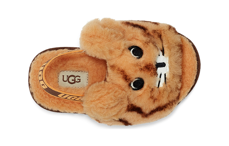 Purchase (TD) UGG Fluff Yeah Slide Tiger Stuffie 'Margarita Tierra Oscura' 1124940T-DDER