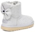 Shop (PS) UGG Mini Bailey Bow II Starry Lite 'Kelabu Putih' 1107150K-GRV