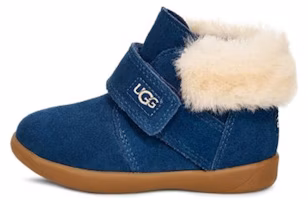 (Preschool) UGG Nolen fur Short Boots Deep Blue 1106229T-NWNV (Preschool) UGG Nolen fur Short Boots Deep Blue 1106229T-NWNV