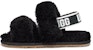 (TD) UGG Oh Yeah 'Hitam Gebu Hujung-Parut Terbuka' 1116636T-BLK