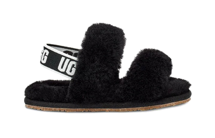 Order (TD) UGG Oh Yeah 'Negro con Flecos Abierto' 1116636T-BLK