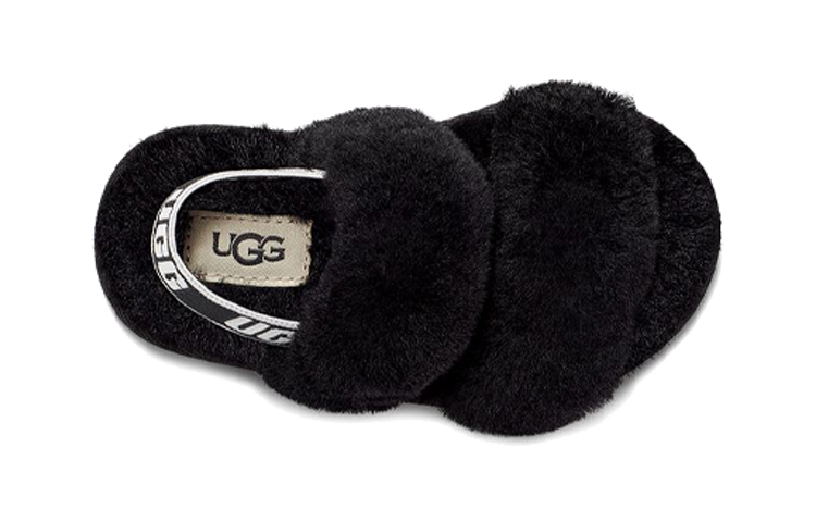 Shop (TD) UGG Oh Yeah 'Negro con Flecos Abierto' 1116636T-BLK