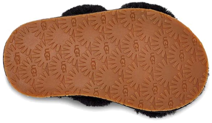 (Toddler) UGG Oh Yeah 'Black Fluffy Open-Toe' 1116636T-BLK Details for (Toddler) UGG Oh Yeah 'Black Fluffy Open-Toe' 1116636T-BLK