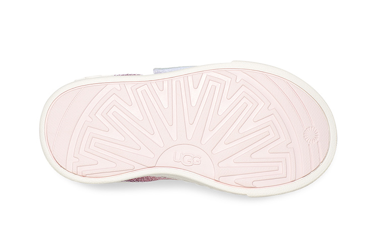 Shop 中童 UGG Rennon 低筒 亮片皮 舒適耐磨 時尚板鞋 白色