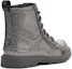 Lookbook (Toddler) UGG Robley Glitter 'Grey Fleece-Lined Lace-Up Boots' 1116377T-CHA