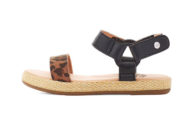 (Toddler) UGG Rynell Leopard Sandal 'Tan' 1121494T-TAN