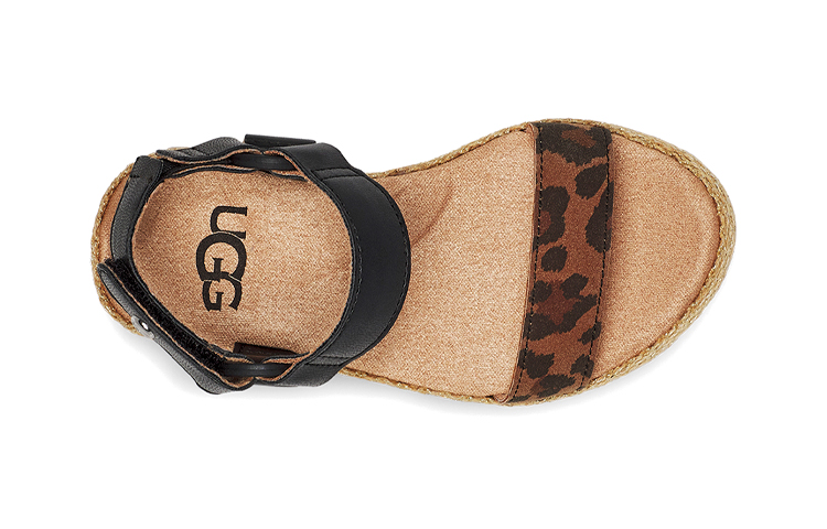 Shop (TD) Sandal UGG Rynell Leopard 'Cokelat' 1121494T-TAN