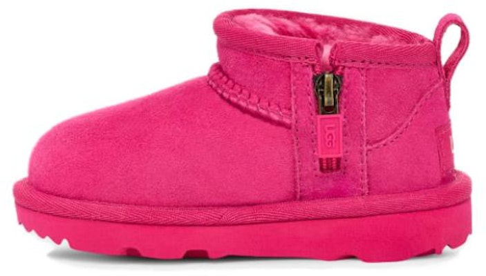 (Toddler) UGG Sheepskin Round Toe Zipper Comfortable Versatile Waterproof High-Top First Steps Shoe 'Pink' 1130750T-BRY Buy (Toddler) UGG Sheepskin Round Toe Zipper Comfortable Versatile Waterproof High-Top First Steps Shoe 'Pink' 1130750T-BRY