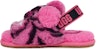 (TD) UGG Fluff Yeah Slide Tiger Stuffie 'Carnation' - Original dari UGG 1124940T-CRNT