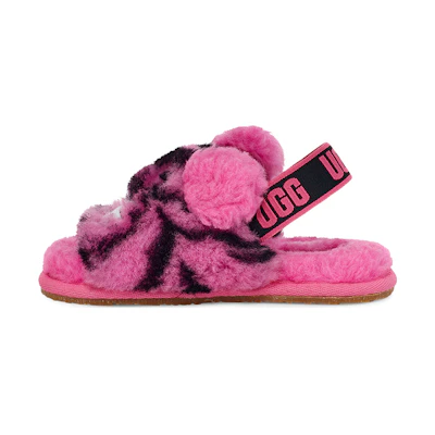 (TD) UGG UGGFluff Yeah Slide Tiger Stuffie 'Carnation'