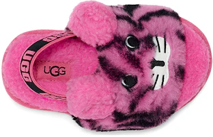 Purchase 中童 UGG Fluff Yeah 虎紋羊毛涼鞋 康乃馨粉色