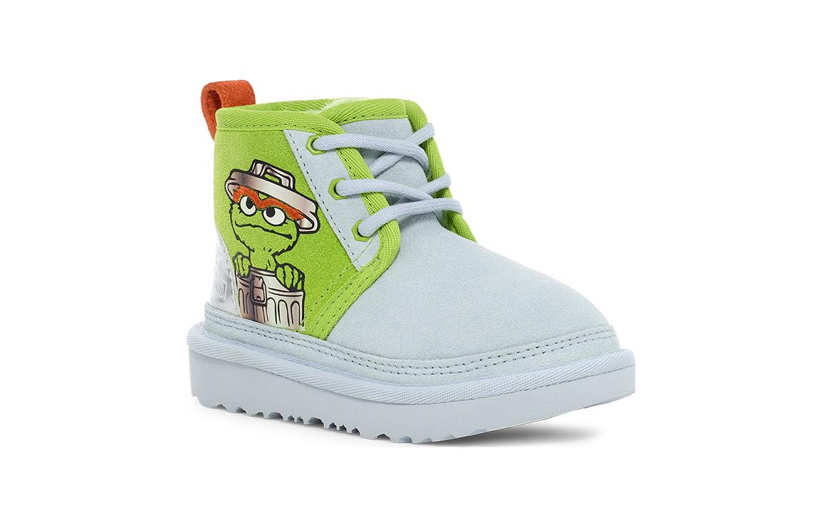 Shop 嬰幼兒 UGG 牛皮 圓頭扣環 高筒 學步鞋 綠色
