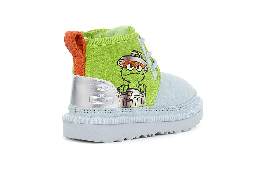 Purchase 嬰幼兒 UGG 牛皮 圓頭扣環 高筒 學步鞋 綠色