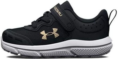 (Toddler) Under Armour Assert 10 AC 'Black Metallic Gold' 3026191-001 (Toddler) Under Armour Assert 10 AC 'Black Metallic Gold' 3026191-001
