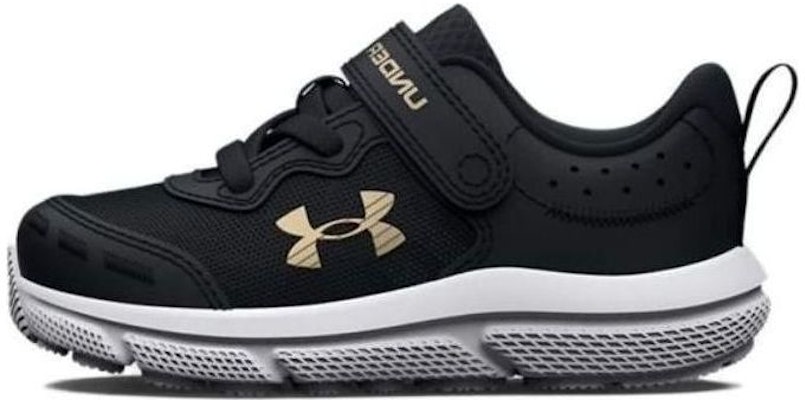 (Toddler) Under Armour Assert 10 AC 'Black Metallic Gold' 3026191-001 Buy (Toddler) Under Armour Assert 10 AC 'Black Metallic Gold' 3026191-001
