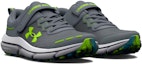 Lookbook (TD) Under Armour Assert 10 AC 'Gravel Lime Surge' Lelaki Kasut Sukan 3026184-102