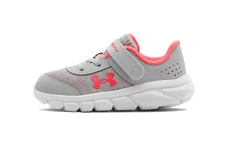 (Toddler) Under Armour Assert 8 'Halo Grey Cerise' 3023872-100
