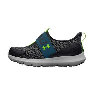(TD) UA Surge 3 Slip 'Black Static Blue'