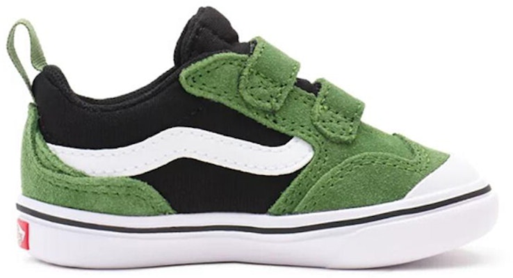 Vans 2-tone Comfycush New Skool Velcro 'Black Green' VN0A4TZH9EC Order Vans 2-tone Comfycush New Skool Velcro 'Black Green' VN0A4TZH9EC