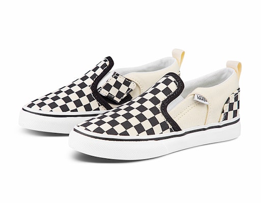 (Toddler) Vans Asher V 'Checkers - Black Natural' VN000XE9IPD Order (Toddler) Vans Asher V 'Checkers - Black Natural' VN000XE9IPD