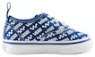 Order (TD) Vans Authentic Elastic Laces 'Logo Repeat - Biru Asli' VN0A4BUYWH8