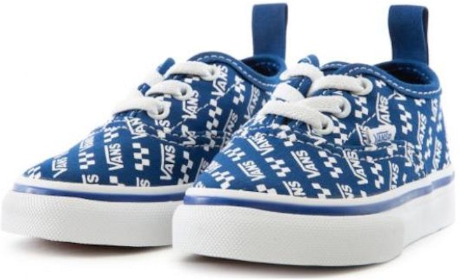 (Toddler) Vans Authentic Elastic Laces 'Logo Repeat - True Blue' VN0A4BUYWH8 Shop (Toddler) Vans Authentic Elastic Laces 'Logo Repeat - True Blue' VN0A4BUYWH8