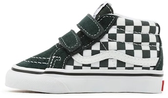 (Toddler) Vans Checkerboard Sk8-mid Reissue Velcro Sneakers Green/White VN0A5DXD8CA (Toddler) Vans Checkerboard Sk8-mid Reissue Velcro Sneakers Green/White VN0A5DXD8CA