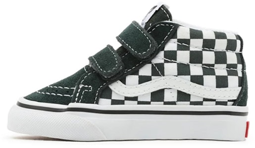 嬰幼兒 Vans Toddler Checkerboard Sk8-mid Reissue 魔鬼氈 休閒滑板鞋 綠白色 棋盤格 Buy 嬰幼兒 Vans Toddler Checkerboard Sk8-mid Reissue 魔鬼氈 休閒滑板鞋 綠白色 棋盤格