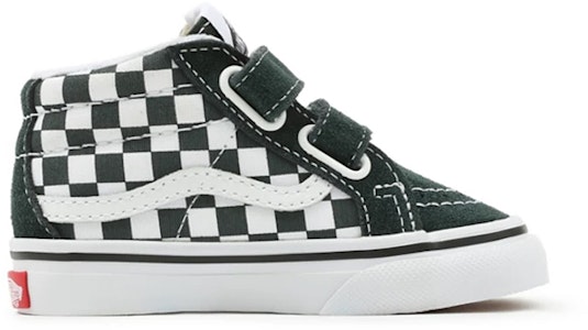 嬰幼兒 Vans Toddler Checkerboard Sk8-mid Reissue 魔鬼氈 休閒滑板鞋 綠白色 棋盤格 Order 嬰幼兒 Vans Toddler Checkerboard Sk8-mid Reissue 魔鬼氈 休閒滑板鞋 綠白色 棋盤格