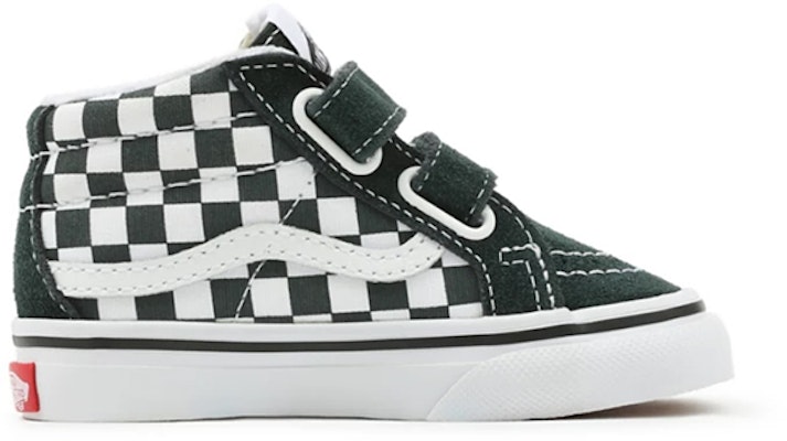 (Toddler) Vans Checkerboard Sk8-mid Reissue Velcro Sneakers Green/White VN0A5DXD8CA Order (Toddler) Vans Checkerboard Sk8-mid Reissue Velcro Sneakers Green/White VN0A5DXD8CA