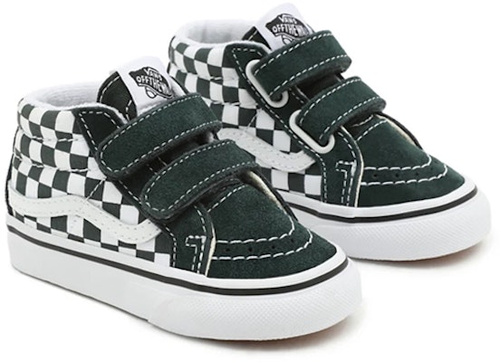 (Toddler) Vans Checkerboard Sk8-mid Reissue Velcro Sneakers Green/White VN0A5DXD8CA Shop (Toddler) Vans Checkerboard Sk8-mid Reissue Velcro Sneakers Green/White VN0A5DXD8CA