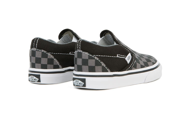 Shop (TD) Vans经典懒人鞋'锡色棋盘格' VN000LYHBPJ