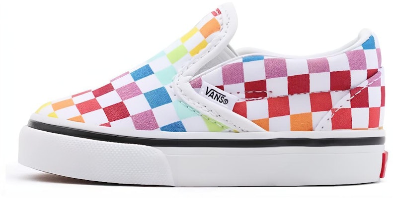 (TD) Vans Classic Slip-On 'Tablero de Ajedrez Arcoíris' VN000EX8U09 Buy (TD) Vans Classic Slip-On 'Tablero de Ajedrez Arcoíris' VN000EX8U09