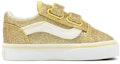 Order (TD) Vans Teras Konfeti Old Skool Velcro Sneakers Rendah Emas/Kuning VN000D3Y8BB